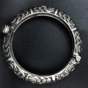 Openable-Kada-Bangle-Oxidised-Silver-Replica-Bracelet