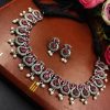 Exquisite Oxidised Silver Replica Necklace Set