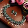 Exquisite Oxidised Silver Replica Necklace Set