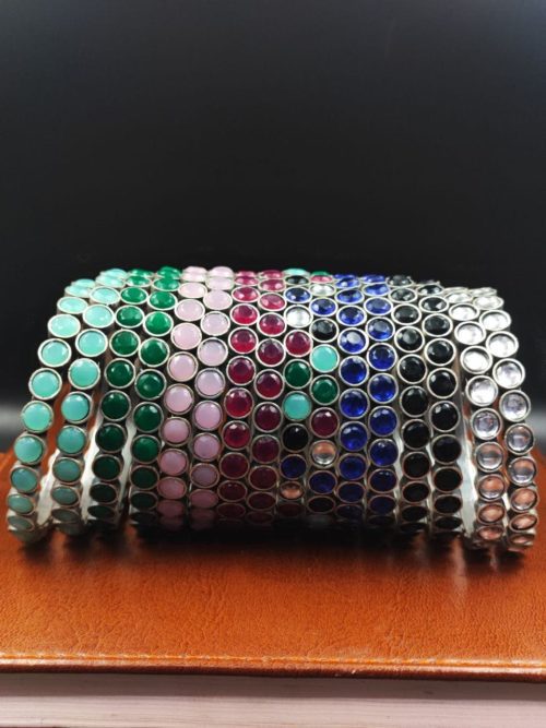 Traditional Oxidised Bangles | Premium Quality Silver Replica Chudiya For Girls