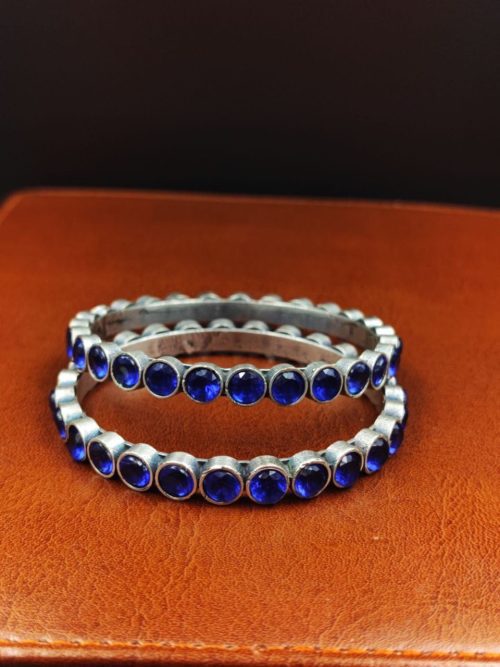 Traditional Oxidised Bangles | Premium Quality Silver Replica Chudiya For Girls