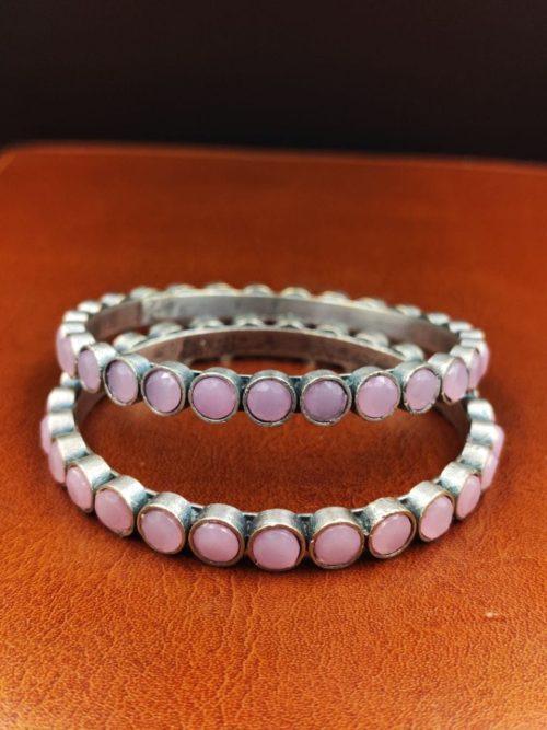 Traditional Oxidised Bangles | Premium Quality Silver Replica Chudiya For Girls