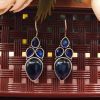 Artistic Elegance: Mona Lisa Inspired Silver Hook Earrings for Girls