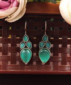 Artistic Elegance: Mona Lisa Inspired Silver Hook Earrings for Girls