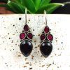Artistic Elegance: Mona Lisa Inspired Silver Hook Earrings for Girls