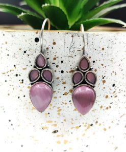 Artistic Elegance: Mona Lisa Inspired Silver Hook Earrings for Girls