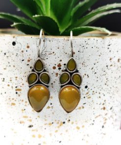 Artistic Elegance: Mona Lisa Inspired Silver Hook Earrings for Girls