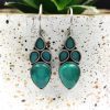 Artistic Elegance: Mona Lisa Inspired Silver Hook Earrings for Girls