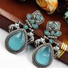 Nandi Earrings - Premium Quality Silver Replica Oxidised Stud Earring