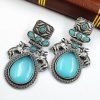 Nandi Earrings - Premium Quality Silver Replica Oxidised Stud Earring