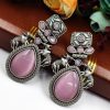 Nandi Earrings - Premium Quality Silver Replica Oxidised Stud Earring