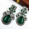 Nandi Earrings - Premium Quality Silver Replica Oxidised Stud Earring
