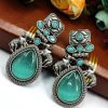 Nandi Earrings - Premium Quality Silver Replica Oxidised Stud Earring