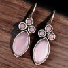 Casual Wear Oxidised Hook Earrings - Silver Replica