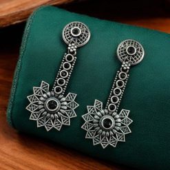 Sparkle Every Day with Lightweight Silver Look-alike Dangler Earrings