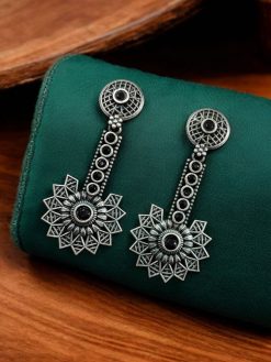 Sparkle Every Day with Lightweight Silver Look-alike Dangler Earrings