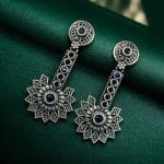 Bulk 268 Silver Look aLike Dangler Earrings - Light Weight Casual Earring - "Blue"