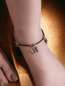 Butterfly Oxidised Anklet | Affordable Casual Wear Oxidised Payal For Girls