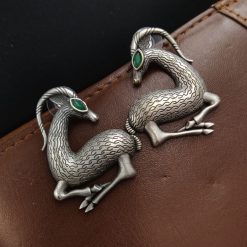 Graceful Deer Earrings - Sterling Silver Lightweight Studs