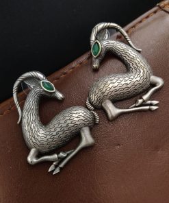Graceful Deer Earrings - Sterling Silver Lightweight Studs