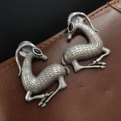 Graceful Deer Earrings - Sterling Silver Lightweight Studs