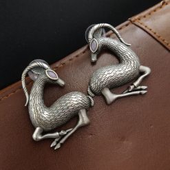 Graceful Deer Earrings - Sterling Silver Lightweight Studs