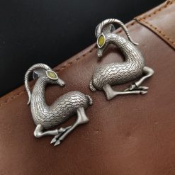 Graceful Deer Earrings - Sterling Silver Lightweight Studs