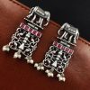 Antique Silver Elephant Earrings - Timeless elegance meets exotic charm.