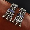 Antique Silver Elephant Earrings - Timeless elegance meets exotic charm.