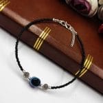 Evil Eye Anklet - Black Chid Oxidised Payal | Daily-Wear Jewelry