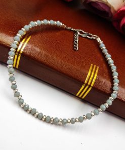 Oxidised Crystal Beads Anklet | Casual Wear Payal For Girls