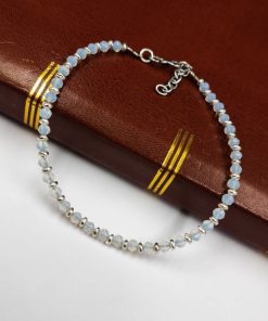 Oxidised Crystal Beads Anklet | Casual Wear Payal For Girls