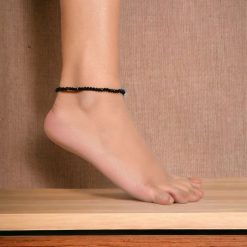 Oxidised Crystal Beads Anklet | Casual Wear Payal For Girls
