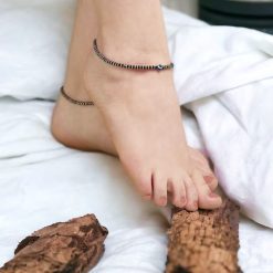 Affordable Silver Plated Evil Eye Beads Anklets for Girls