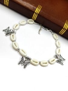 Designer Kodi Anklets with Butterfly Charms for Girls