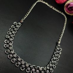Best Silver Plated Oxidized Choker Necklace for Girls