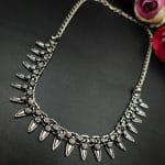 Affordable Silver Choker Necklace - Khushbu Necklaces for Girls