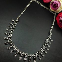 Silver Plated Chokers | Khushbu Necklace For Girls