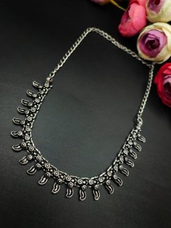 Silver Plated Chokers | Khushbu Necklace For Girls