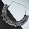 Oxidised Ghunghroo Choker Necklace - Elegant silver-plated jewelry
