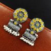 Trendy Oxidised Earrings - Traditional Stud Earring For Girls