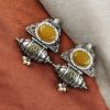 Traditional Afghani Earrings - Best-Selling Pearl Beads Oxidised Studs