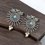 Unique Oxidised Earrings | Designer Iconic Look Dangler Hook Earring