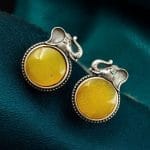Elephant Stud Earrings - Silver Look alike Best Monalisa Jewellery