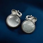 Elephant Stud Earrings - Silver Look alike Best Monalisa Jewellery - "Grey"