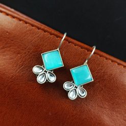 Iconic Look Daily-wear Earrings | Oxidized Silver Replica Hook Style Jewelry