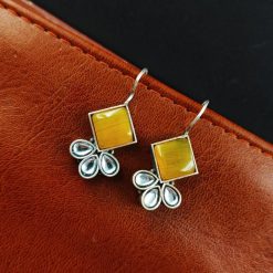 Iconic Look Daily-wear Earrings | Oxidized Silver Replica Hook Style Jewelry