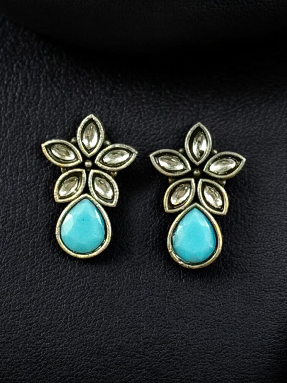 Trendy Stud Earrings | Silver Replica Stone Earring | Best Daily Wear Accessories 9 Trendy Stud Earrings | Silver Replica Stone Earring | Daily Wear Accessories