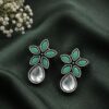 Trendy Stud Earrings | Silver Replica Stone Earring | Daily Wear Accessories