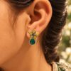 Oxidized German Silver Trishul Stud Earrings for Girls | Perfect Daily-Wear Jewellery